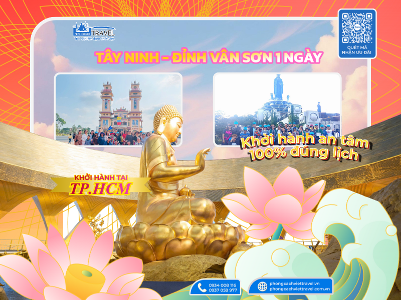 TOUR TÂY NINH 1 NGÀY: CHINH PHỤC NÚI BÀ ĐEN – THƯỞNG THỨC BUFFET NĂM CHÂU 